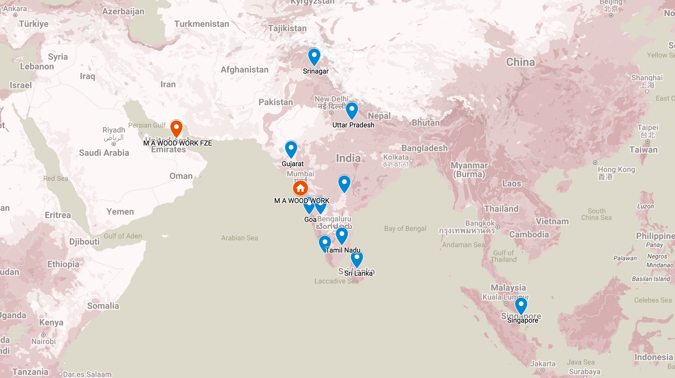 MA Woodworks Service locations